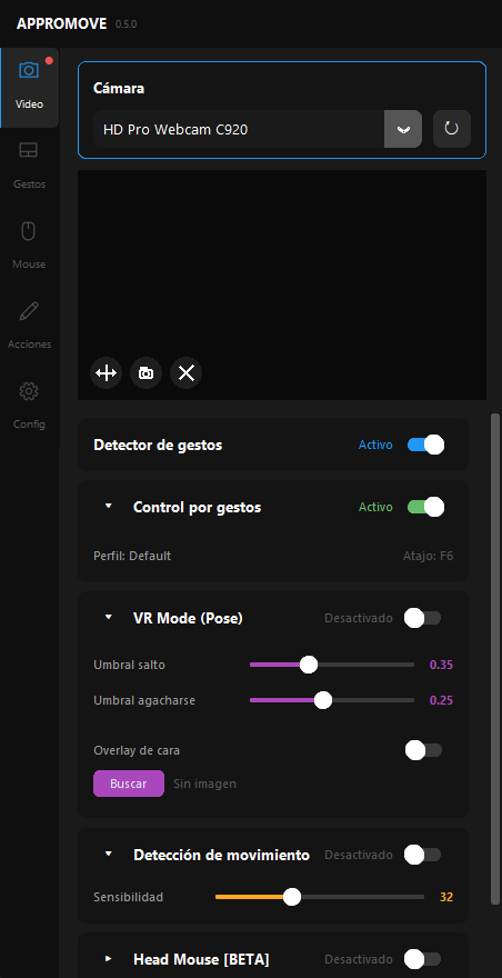 Appromove full body pose detection with skeleton overlay