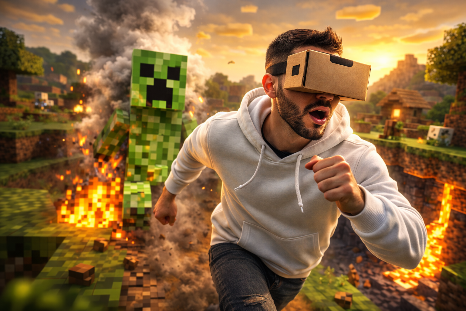 Playing Minecraft with body gestures using Appromove